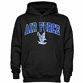 Men's Air Force Falcons Midsize Arch Pullover Hoodie - Black,baseball caps,new era cap wholesale,wholesale hats